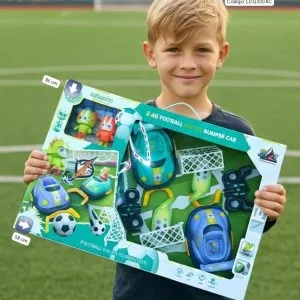 Juego de Autos de Fútbol con Control Remoto Bumper Car🎉⭐.