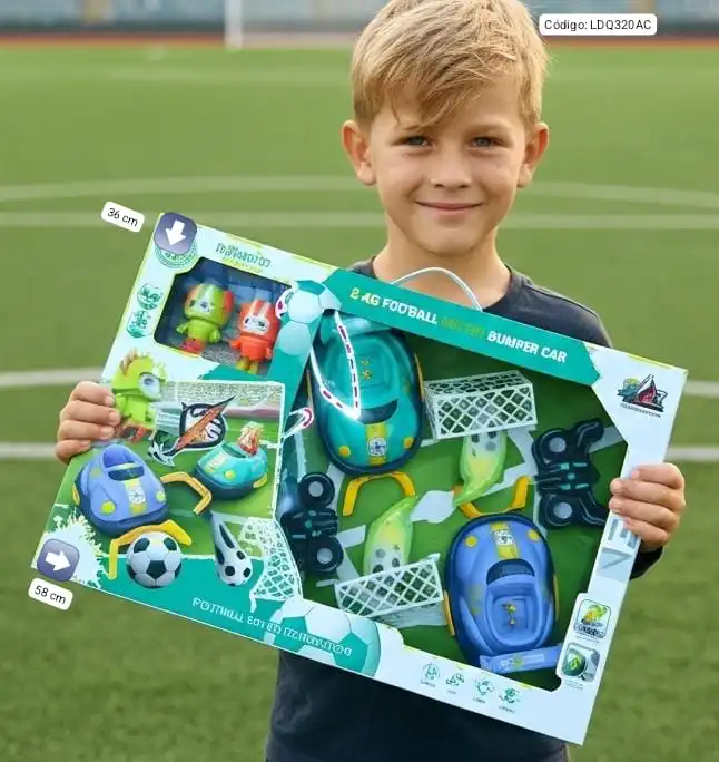 Juego de Autos de Fútbol con Control Remoto Bumper Car🎉⭐.