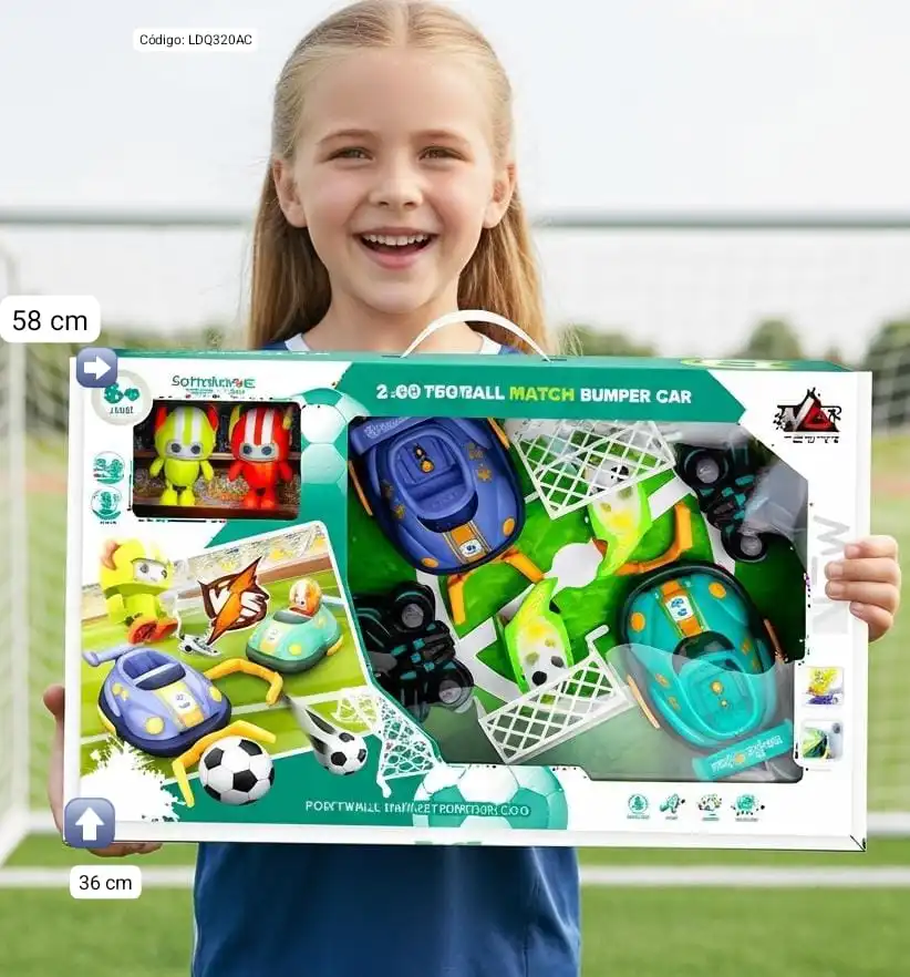 Juego de Autos de Fútbol con Control Remoto Bumper Car🎉⭐. - Imagen 4
