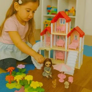 Casa de Muñecas Dream Villa — Juguete Armable✨⭐.