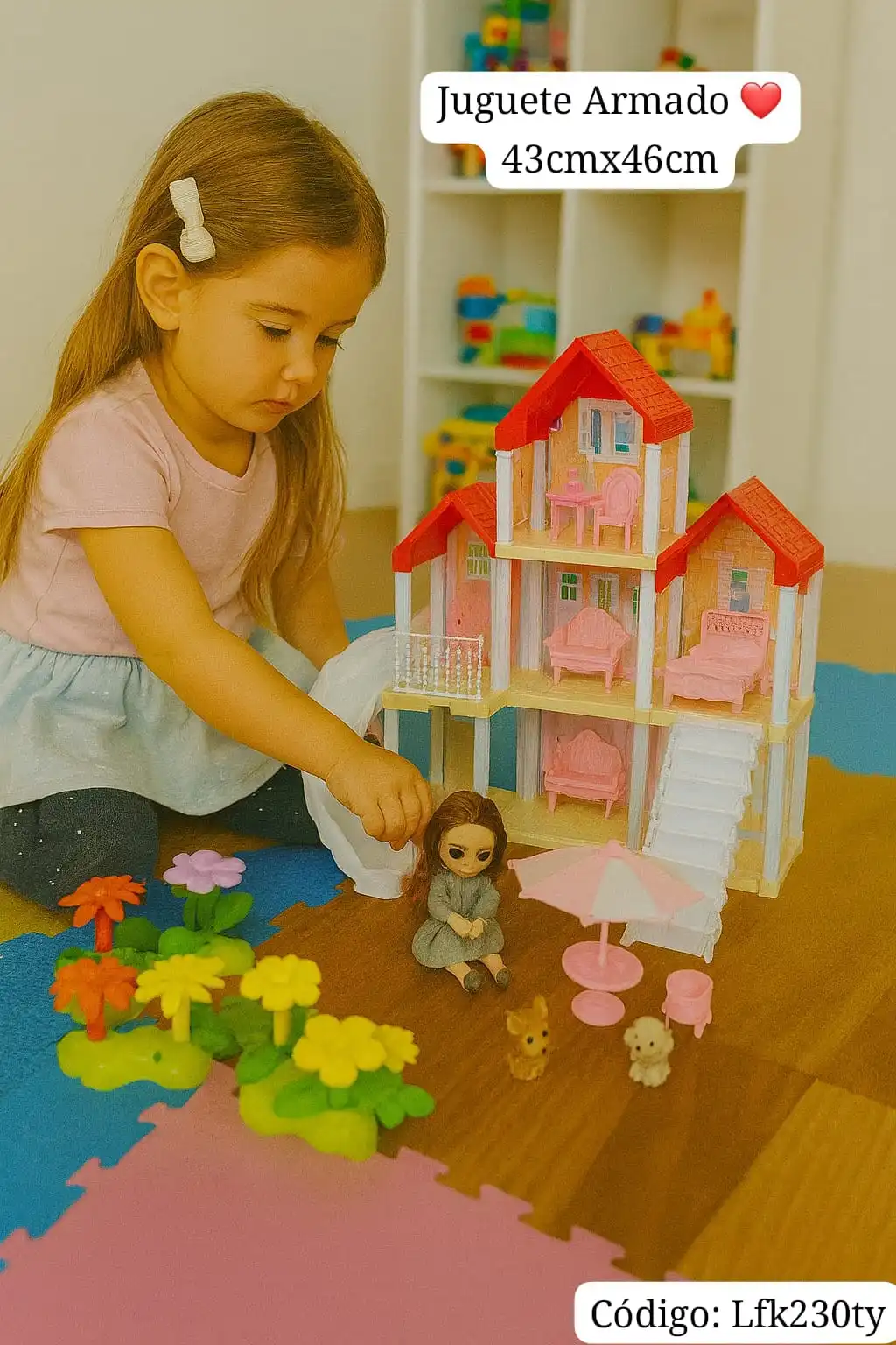 Casa de Muñecas Dream Villa — Juguete Armable✨⭐.