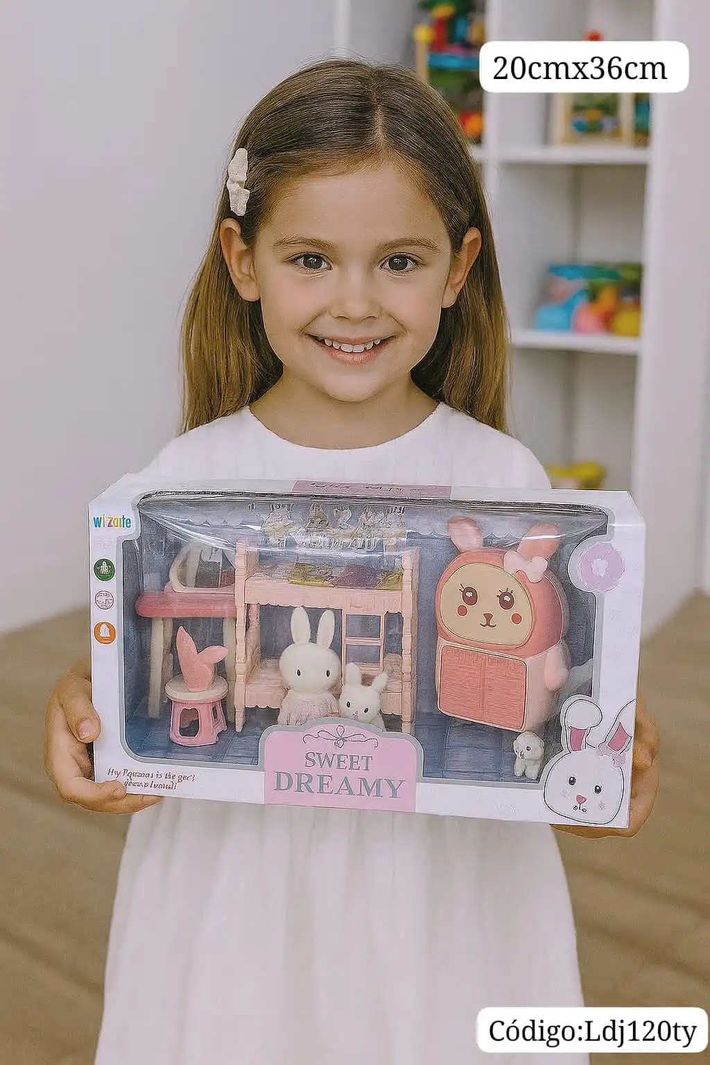 Set de Conejitos Sweet Dreamy — Casa de Muñecos con Muebles y Accesorios✨⭐