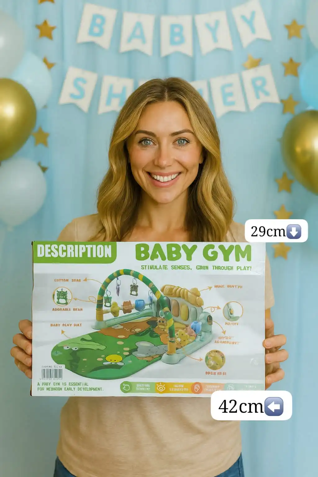 Baby Gym Interactivo con Piano y Colgantes✨⭐. - Imagen 2