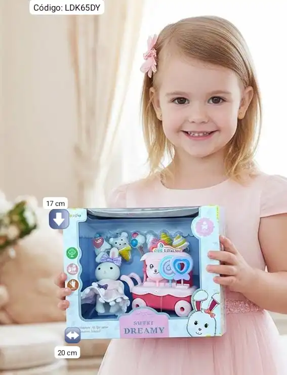 Carrito de Dulces con Muñeca Bunny🎪⭐. - Imagen 2