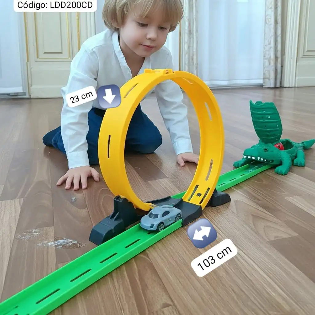 Pista de Autos Cocodrilo🐊⭐.