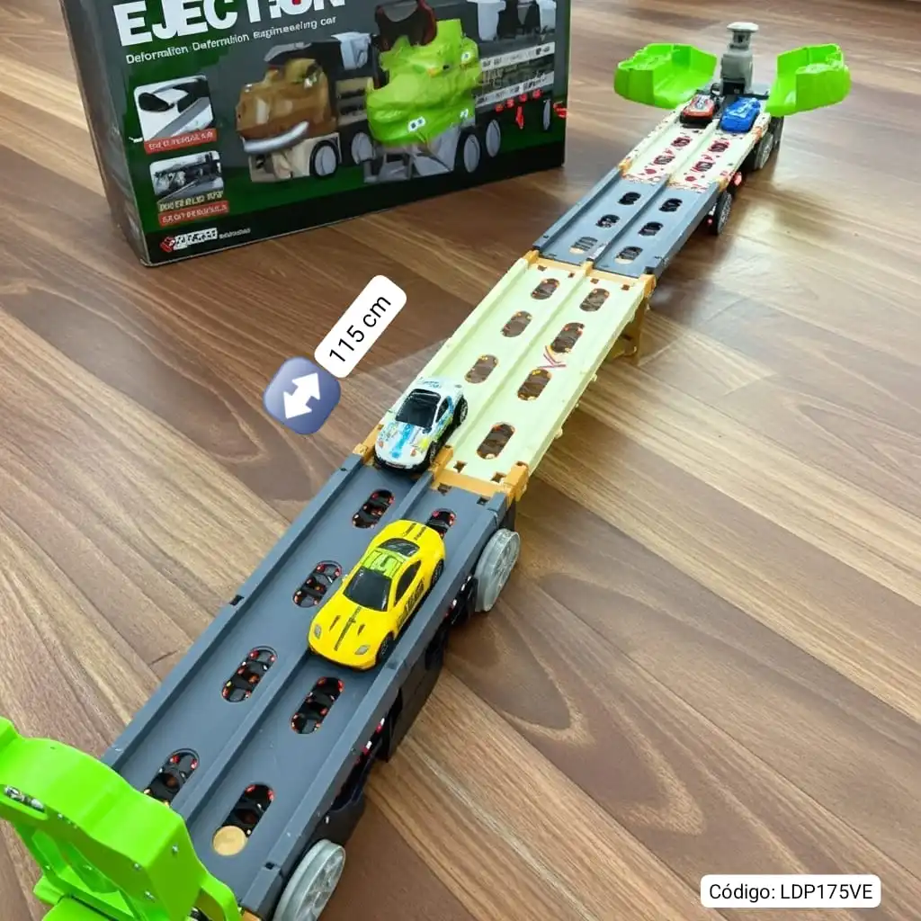 Camión Transformable con Pista Extensible 115 cm✨⭐. - Imagen 3