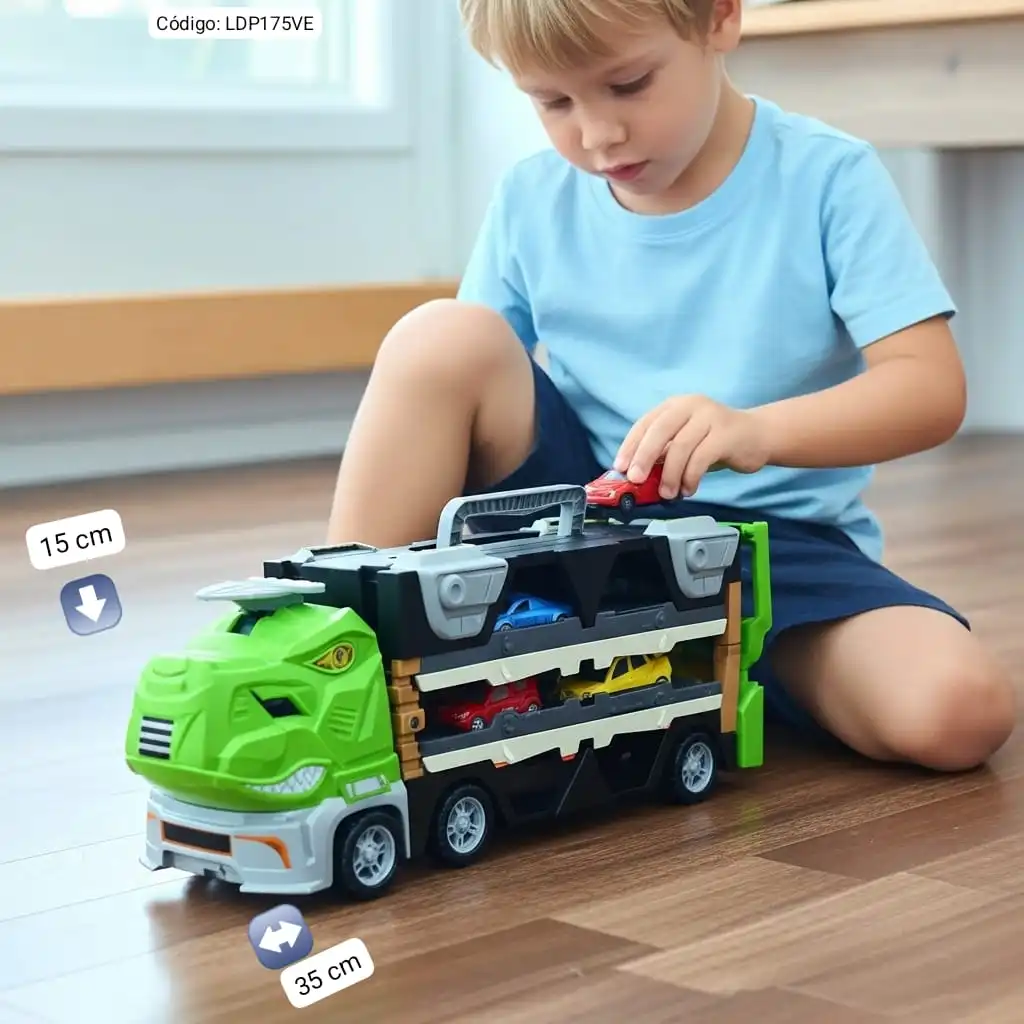 Camión Transformable con Pista Extensible 115 cm✨⭐. - Imagen 2