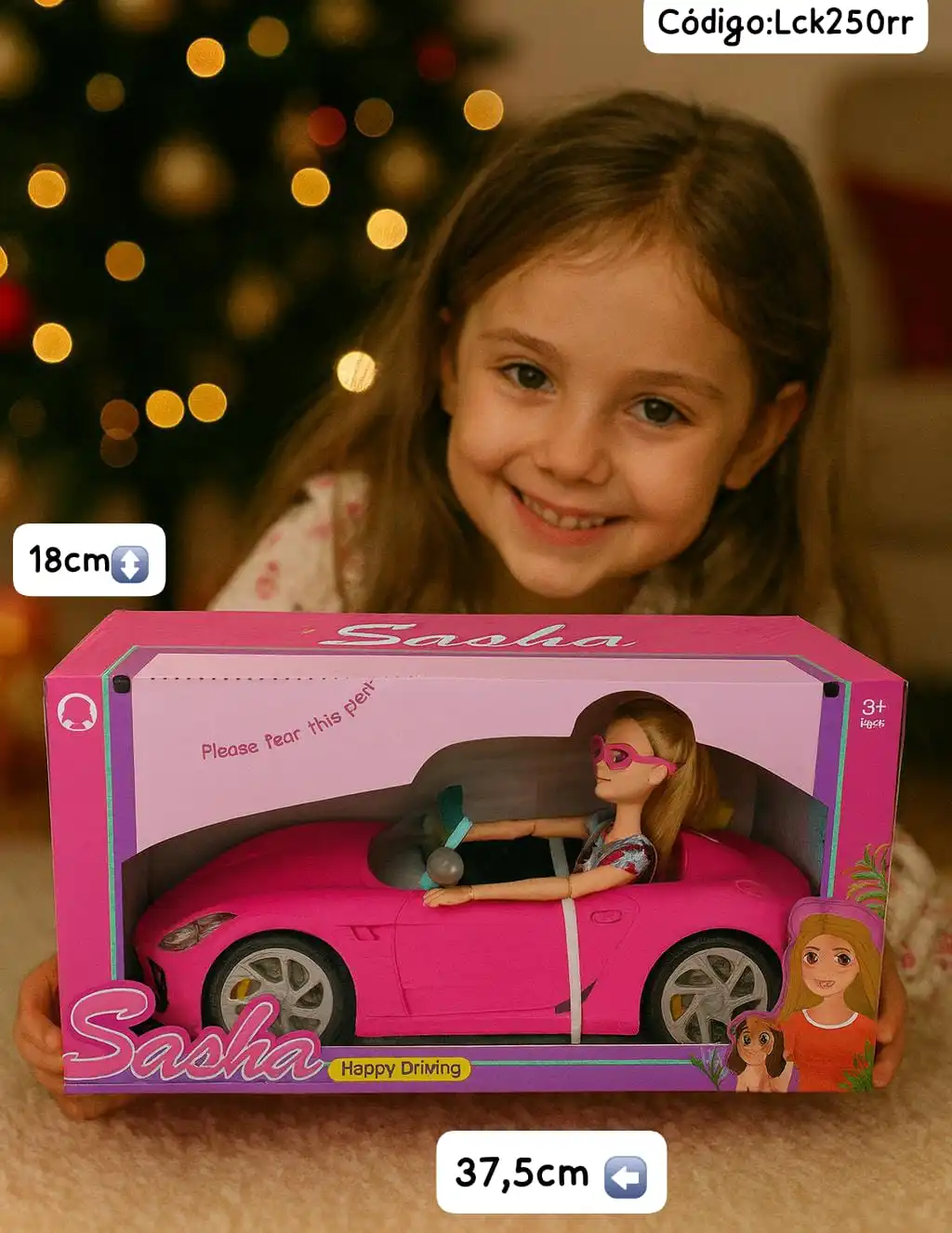 Auto Rosa con Muñeca y Perro🏎⭐. - Imagen 2