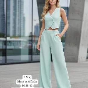 Hermoso Conjunto Blusa con Pantalon🥰👍