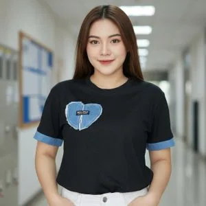 Hermosa Polera con Detalles de Bolsillo Jeans😚👍