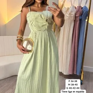Hermoso Vestido Largo con Detalle Flore🥰👍