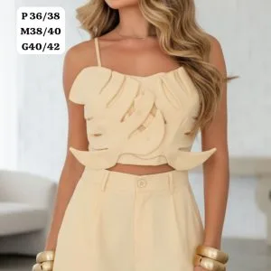 Hermoso Conjunto Blusa y Short😘👍