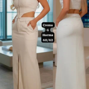 Hermoso Conjunto Top y Falda Larga😘👍