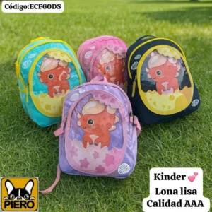 Hermosa Mochilita Infantil huevo de dinosaurio..