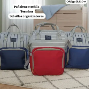 Mochila Pañalera a Rayas..