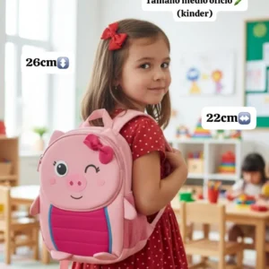 Mochilita Infantil con Relieve de Animales🥰👍