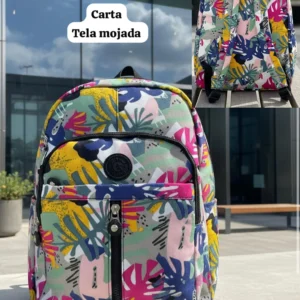 Hermosa Mochila Carta Tela mojada🎖👍