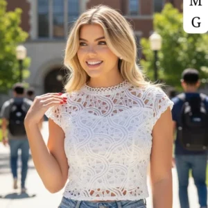 Bella Blusa de Encaje🤩👍.