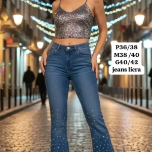 Hermoso Pantalon con Brillo en la parte de Abajo😘👍