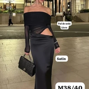 Hermoso Vestido Largo con Manga Larga😍👍