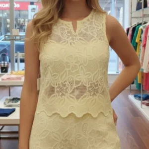 Hermoso Conjunto de Encaje Con Short🤩👍