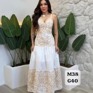 Hermoso Vestido Largo Con Detalles de Encaje😘👍