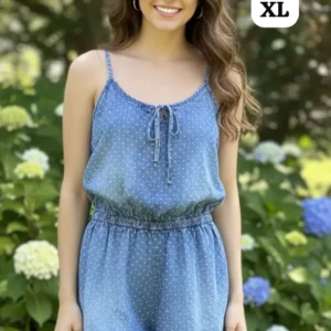 Hermoso Enterizo Tipo Jeans con Motas🤩👍💋